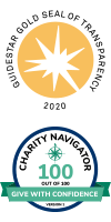 Guidestar and Charity Navigator Gold Level logos